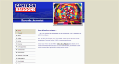 Desktop Screenshot of cameron-balloons.com