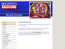 Tablet Screenshot of cameron-balloons.com